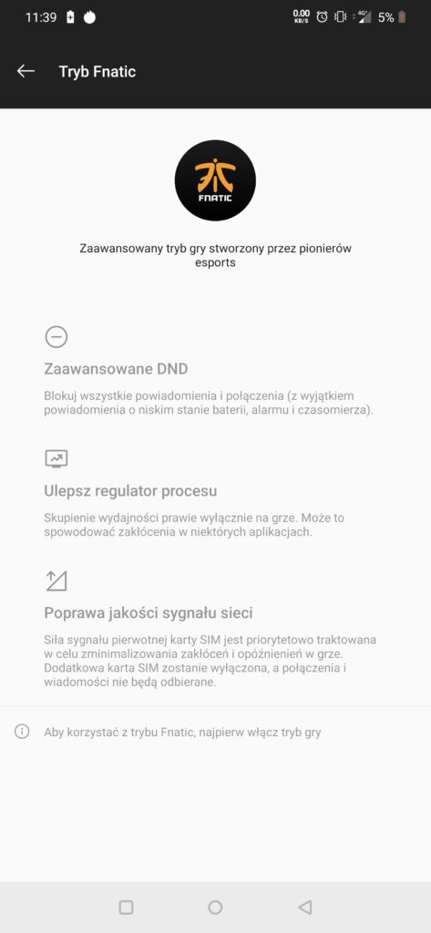 tryb fnatic OnePlus 7Pro