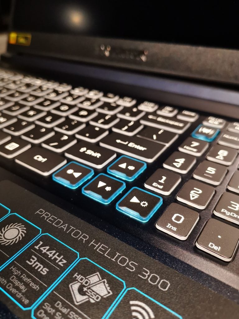 Podświetlenie klawiszy Acer Predator Helios 300