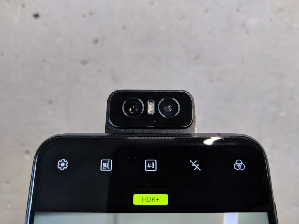 Asus Zenfone 6 aparat selfie mechanizm