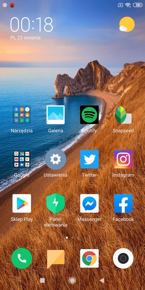 Xiaomi Redmi 7A zrzut ekranu