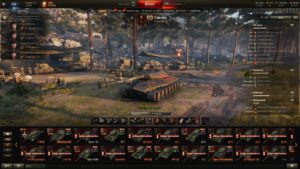 world of tanks screenshot z menu gry