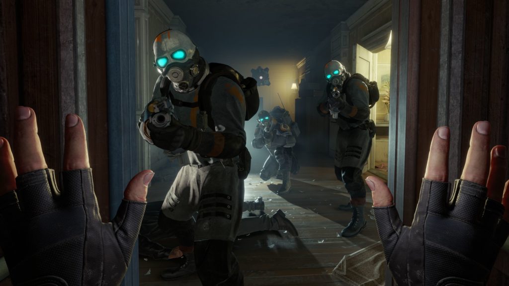 Half-Life Alyx żołnierze kombinatu w pokoju