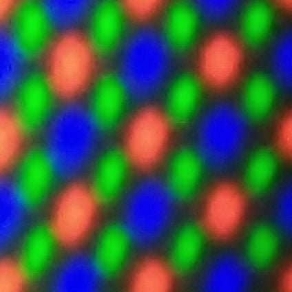 układ subpikseli RGB OLED