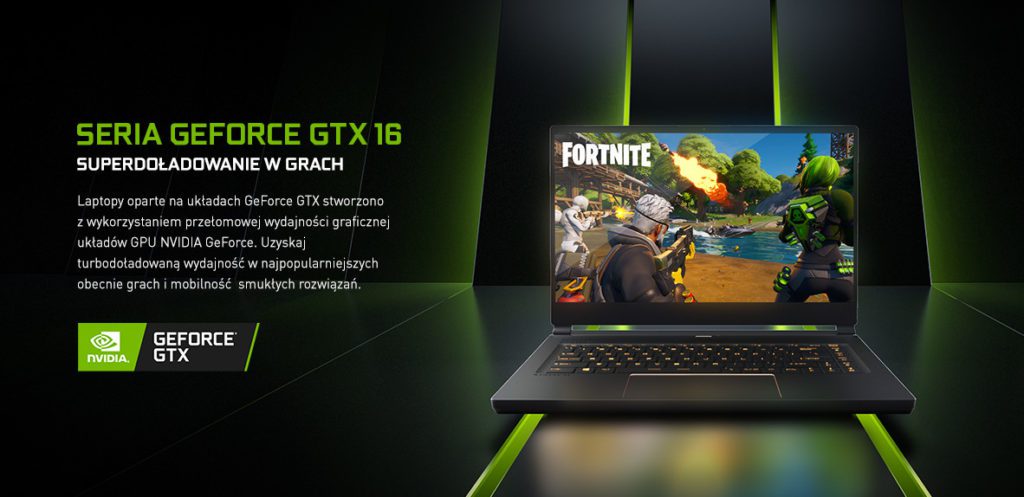 GTX w laptopach do gier grafika