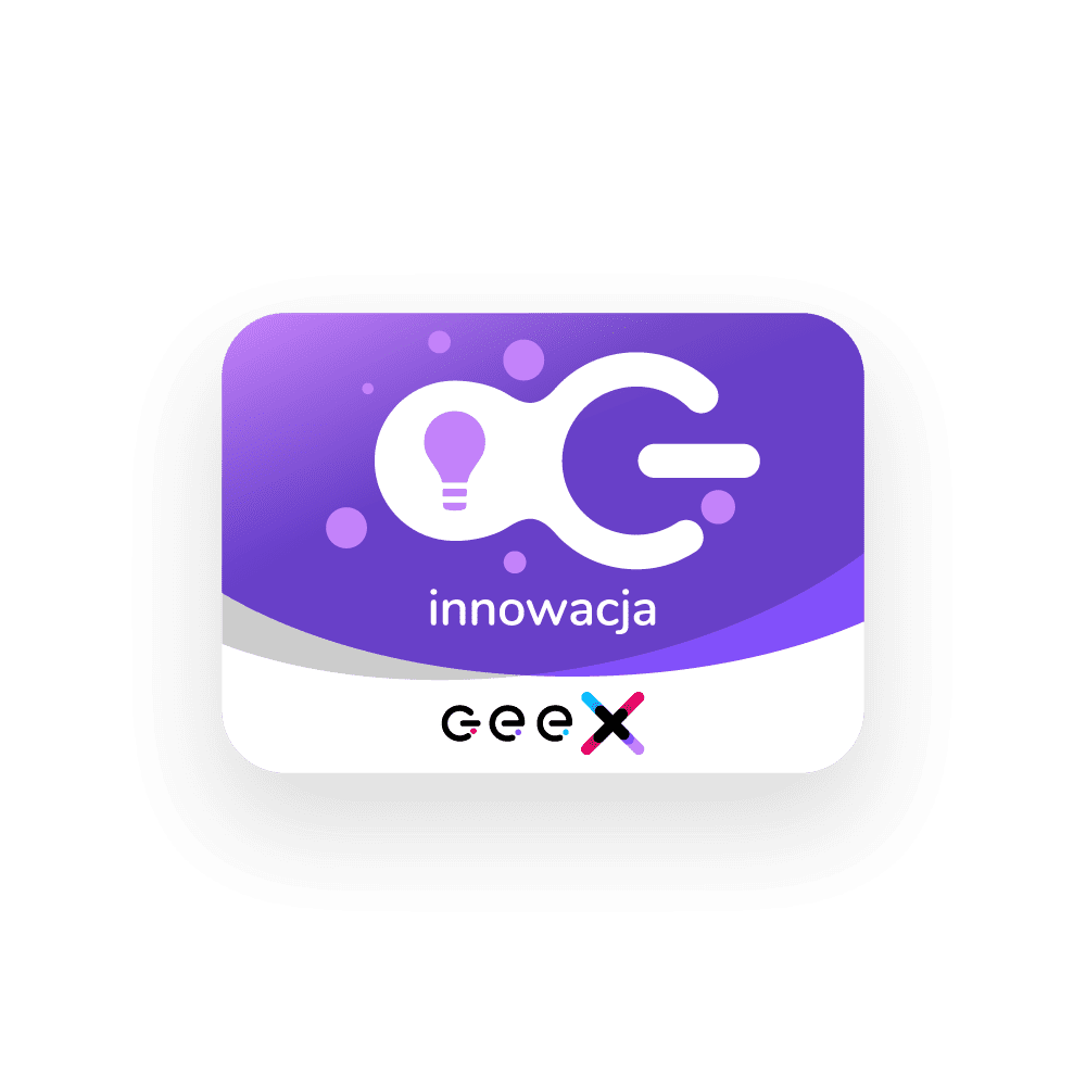 geex plakietka innowacja