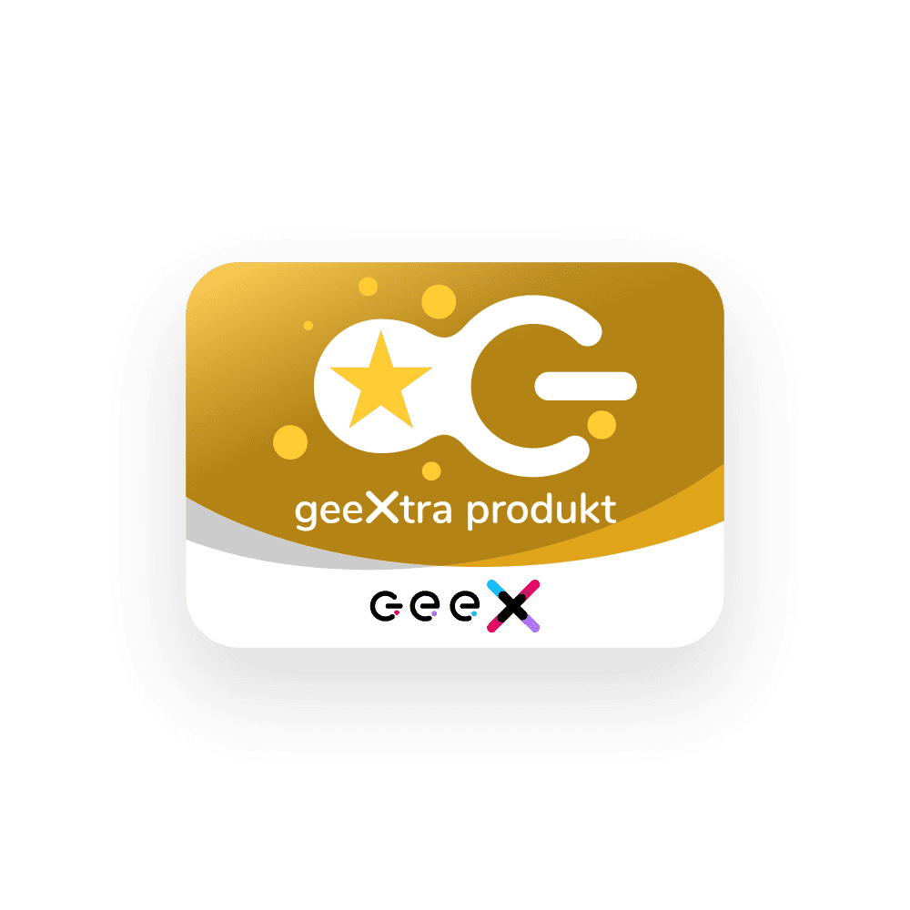 plakietka geeXtra produkt