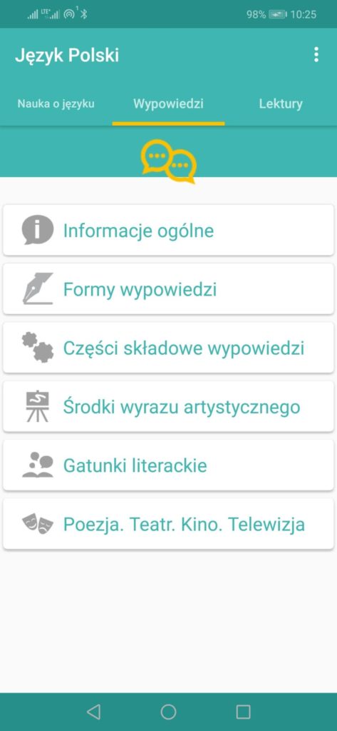 aplikacja j.polski wypowiedzi