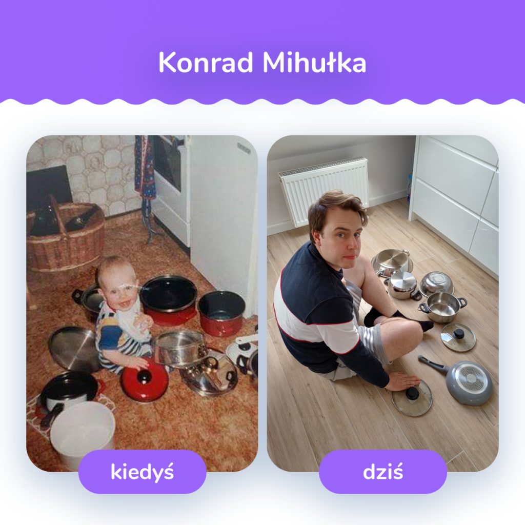 Konrad Mihułka jako dziecko