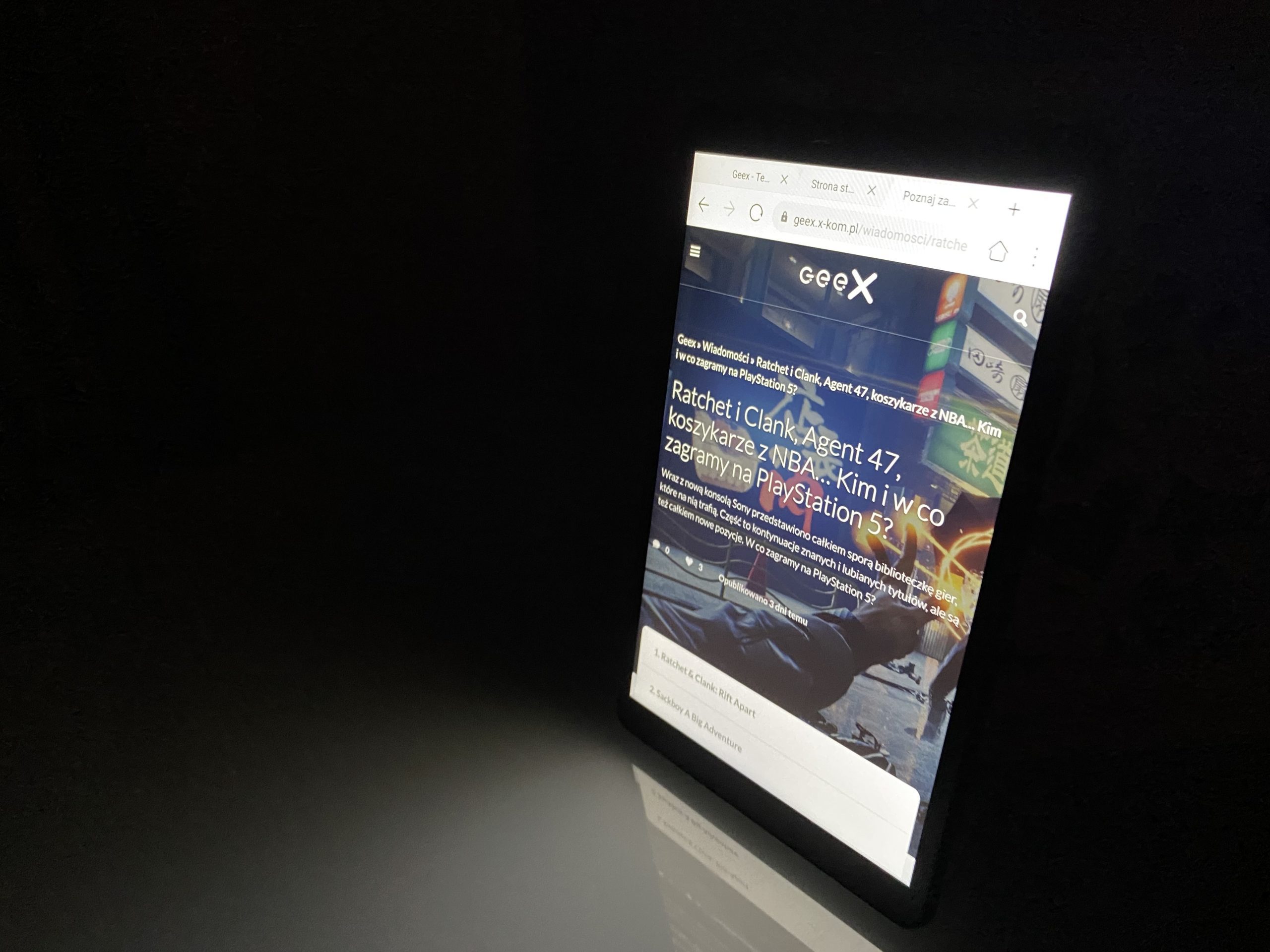 tablet Huawei Mate Mad T8 - kąty widzenia