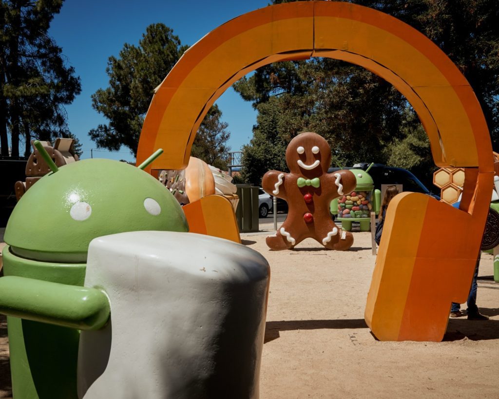 Android Gingerbread rzeźba