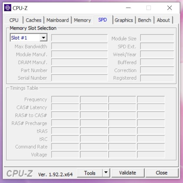 MateBook 13 Ryzen CPU-Z spd