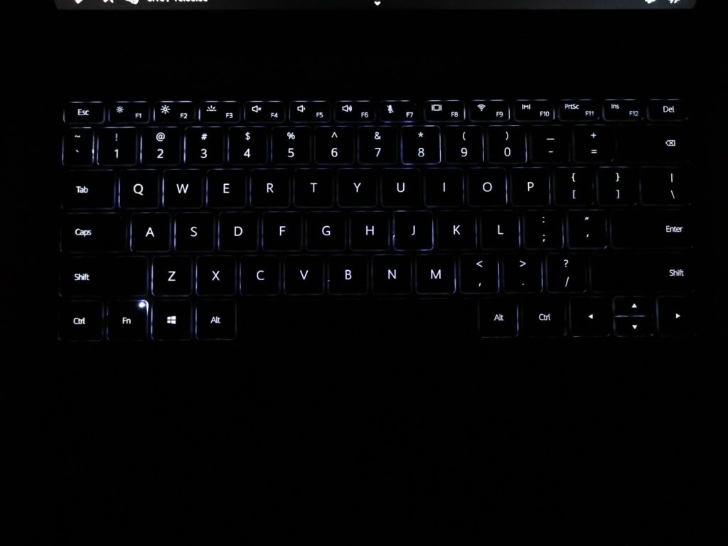 MateBook 13 Ryzen podświetlenie klawiatury