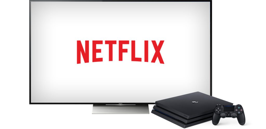 Netflix na telewizorze z PS4 Pro
