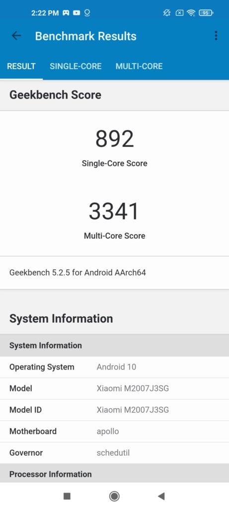 Xiaomi Mi 10T Pro benchmark