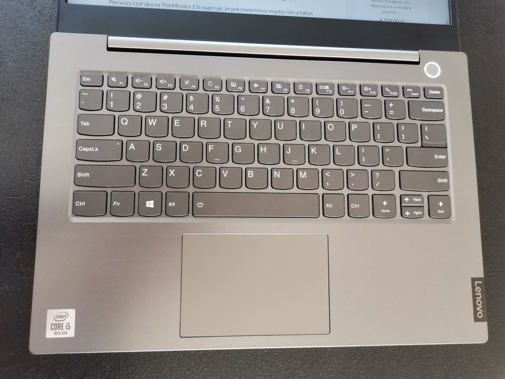Lenovo ThinkBook 14 klawiatura bez podswietlenia