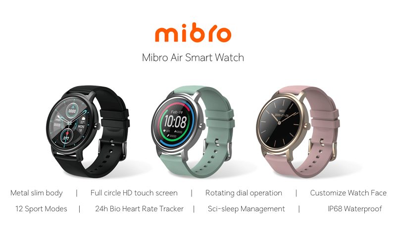 mibro air nowy smartwatch xiaomi