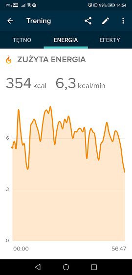 FitBit trening energia