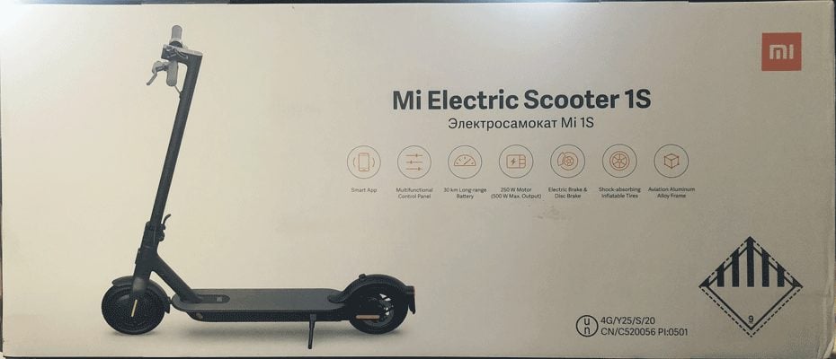Xiaomi Electric Scooter 1S opakowanie