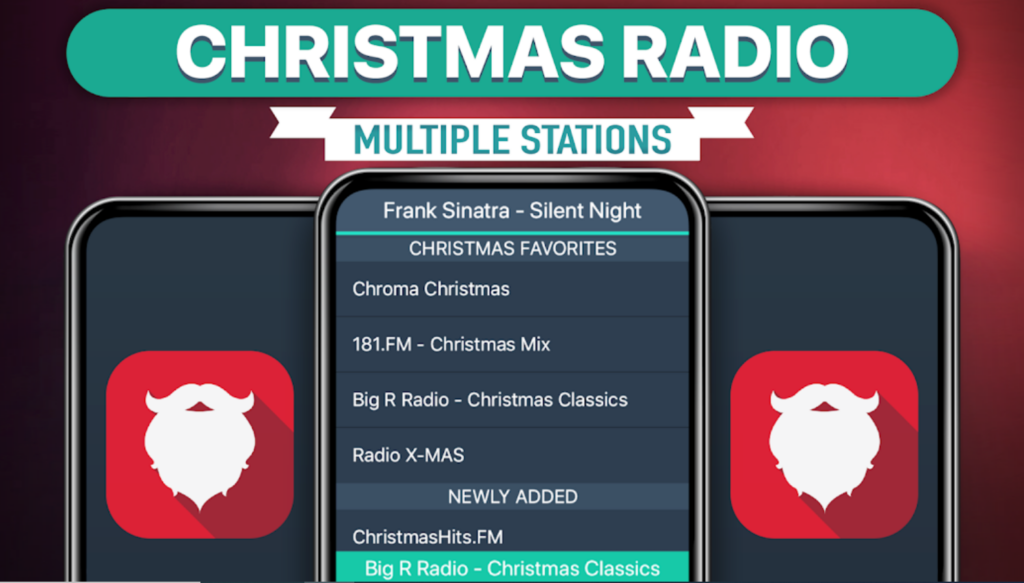 christmas radio aplikacja świąteczna na smartfon