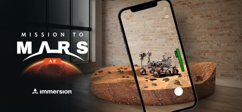 aplikacja Mission To Mars AR na iphone