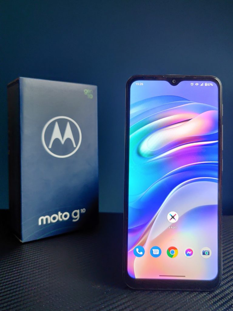Motorola Moto G10 ekran na stojąco