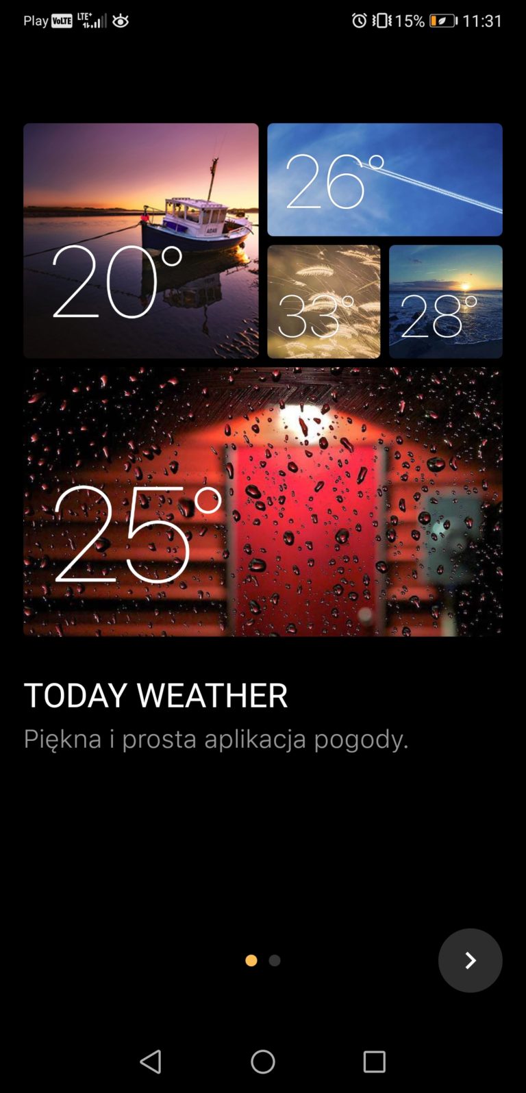Today weather aplikacja pogodowa android ios