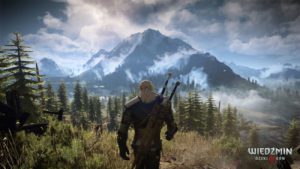 Wiedźmin 3: Dziki Gon - Geralt widziany zza pleców