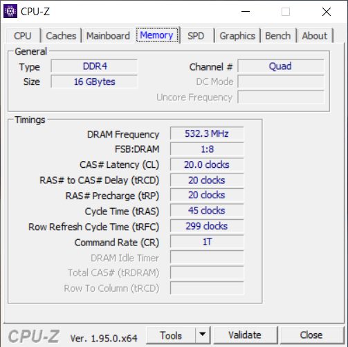 CPU-Z MSI Prestige 14Evo