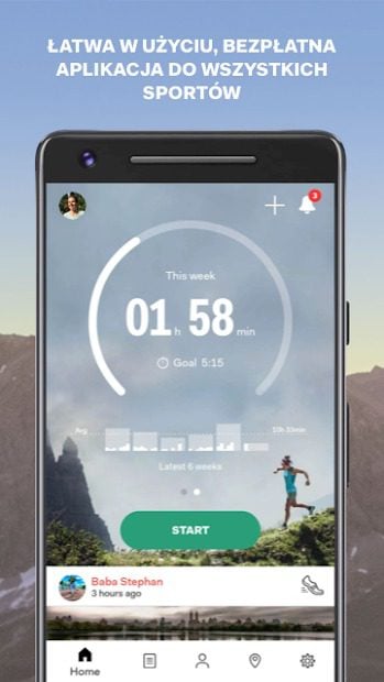 aplikacja do biegania sports tracker