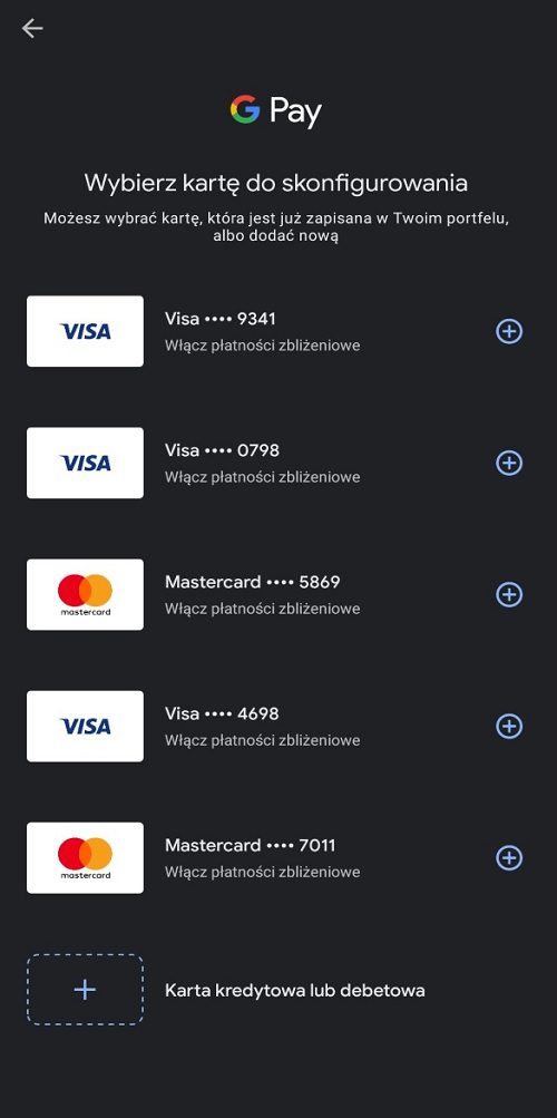 Płatność Google Pay
