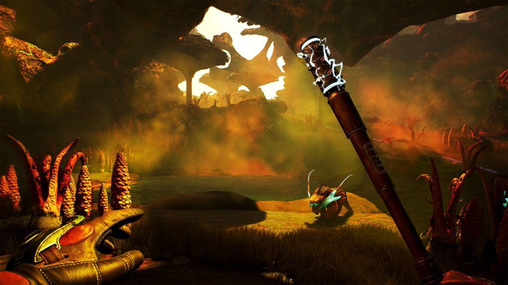zrzut ekranu z gry the outer worlds w jaskini