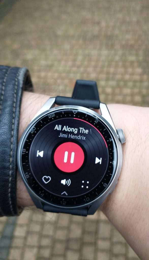 Huawei Watch 3 Pro sterowanie muzyką