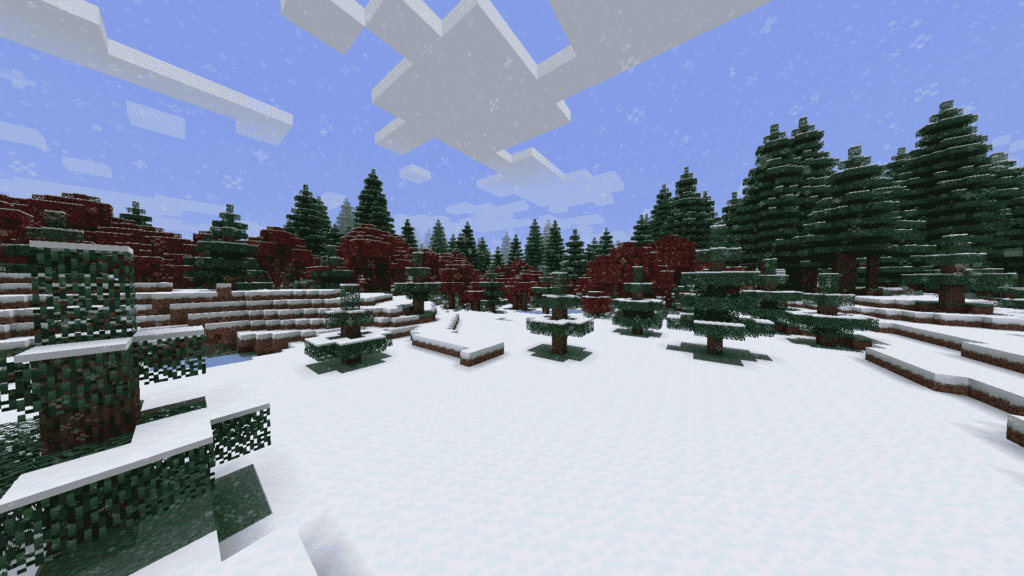 Minecraft biom zimowy
