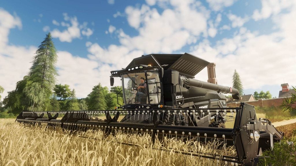 maszyna w polu w grze farming simulator 19