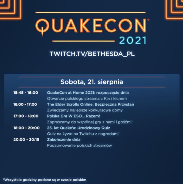 harmonogram QualeCon 2021 sobota