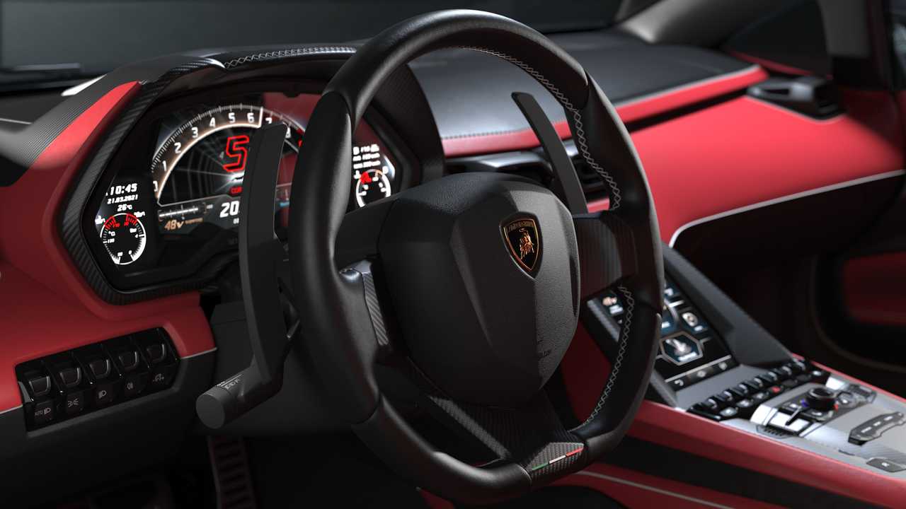 Lamborghini Countach wnętrze