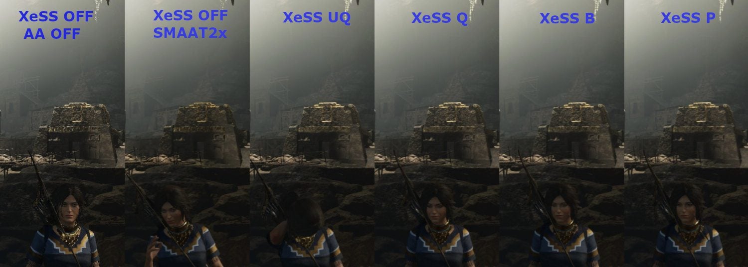 porównanie jakości obrazu xess w tomb raider