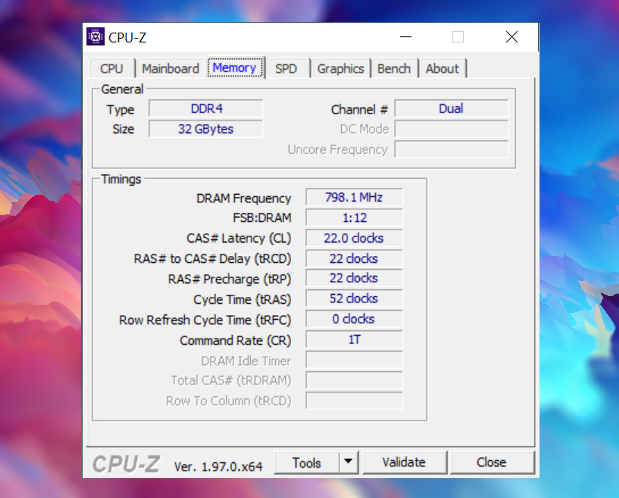 Cpu-z RAM msi creator