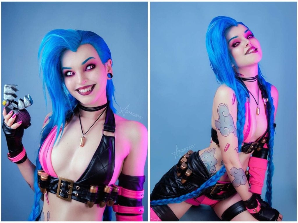 cosplay andrasty jinx z gry league of legends