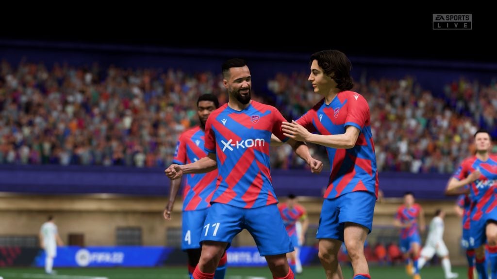 FIFA 22 XSX bramka celebracja