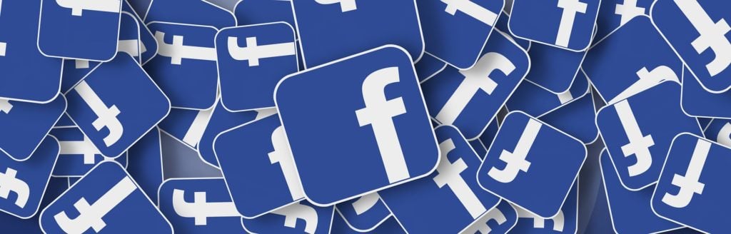 facebook logo tło