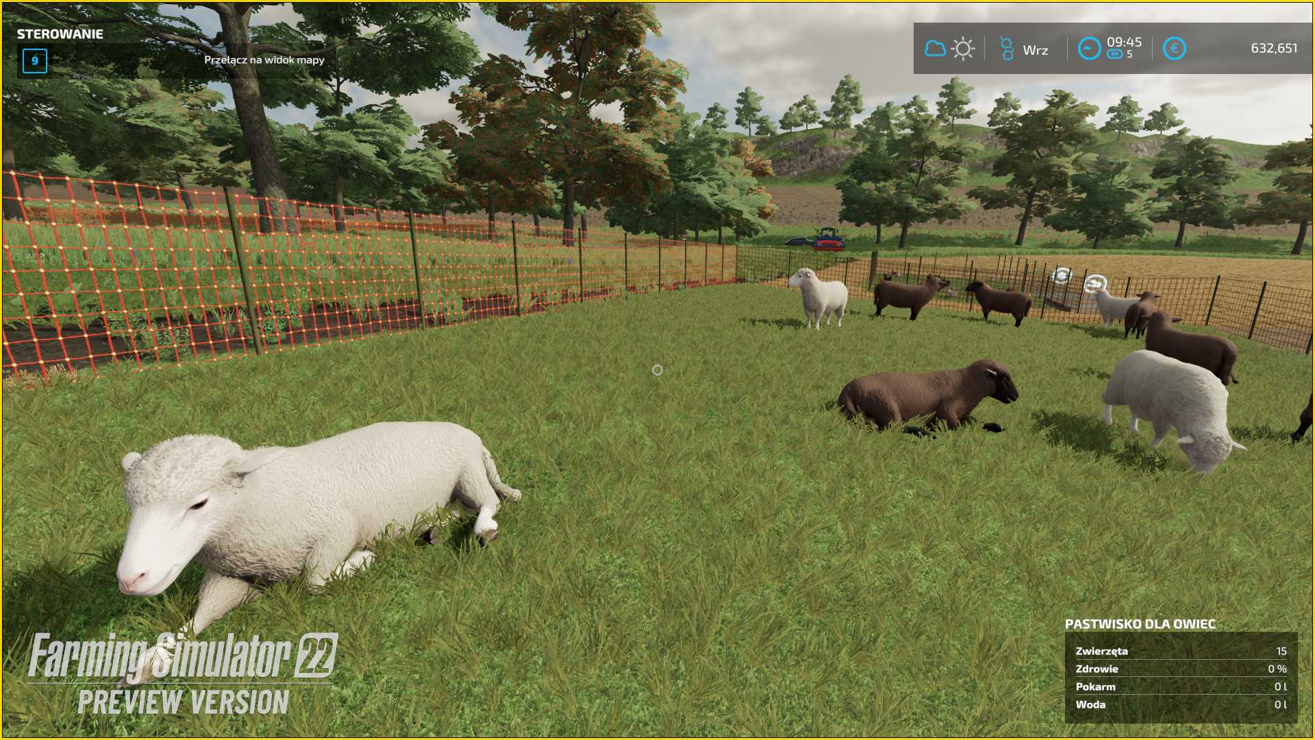 pastwisko i owce w farming simulator 22