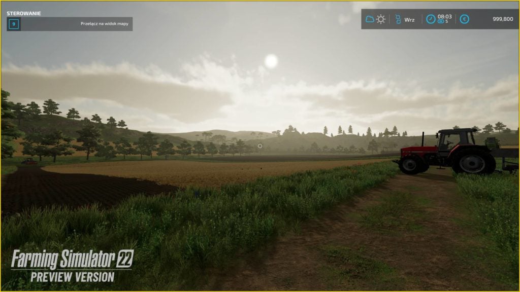 wschód słońca w farming simulator 22