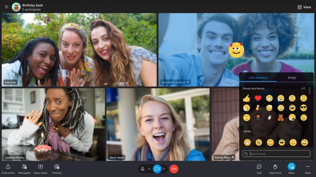 Super reakcje na Skype