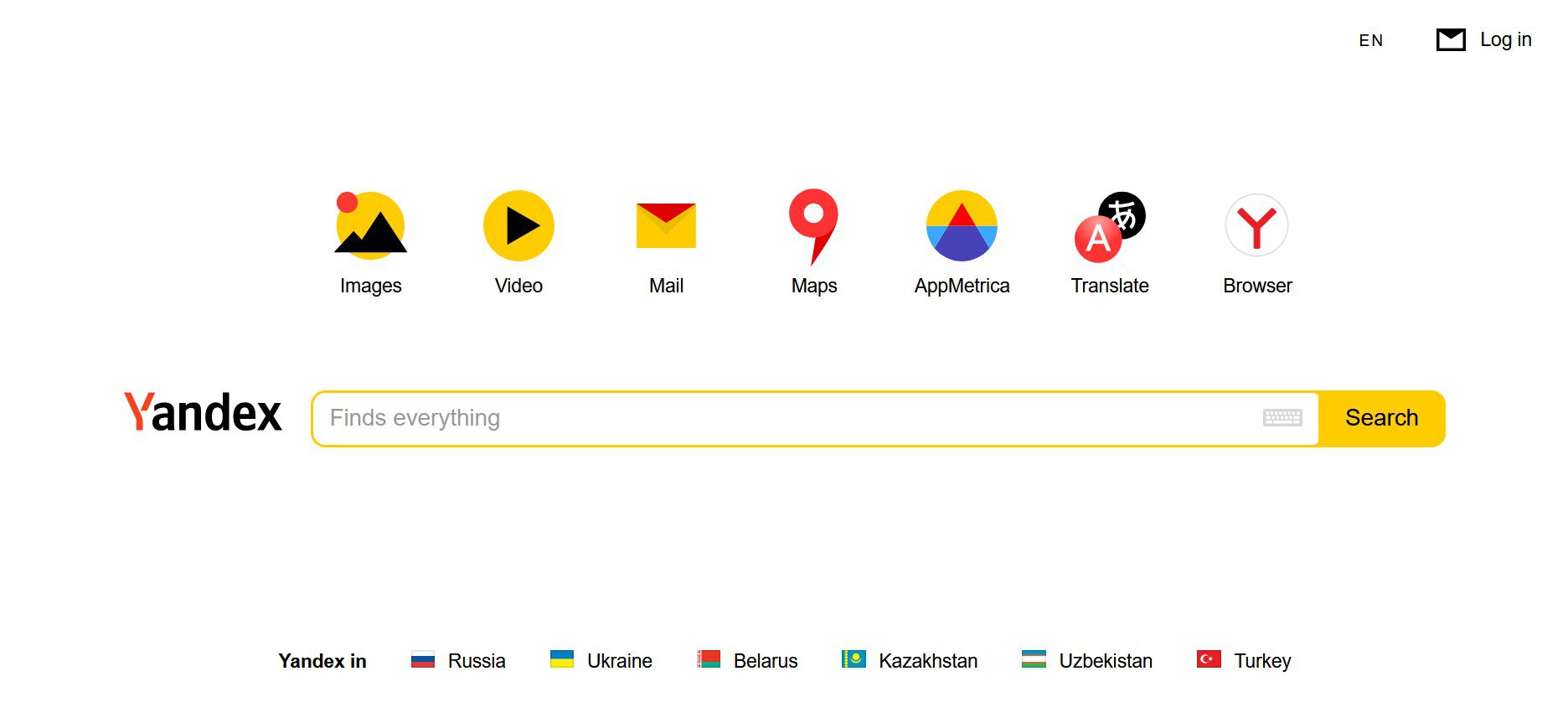 wyszukiwarka Yandex