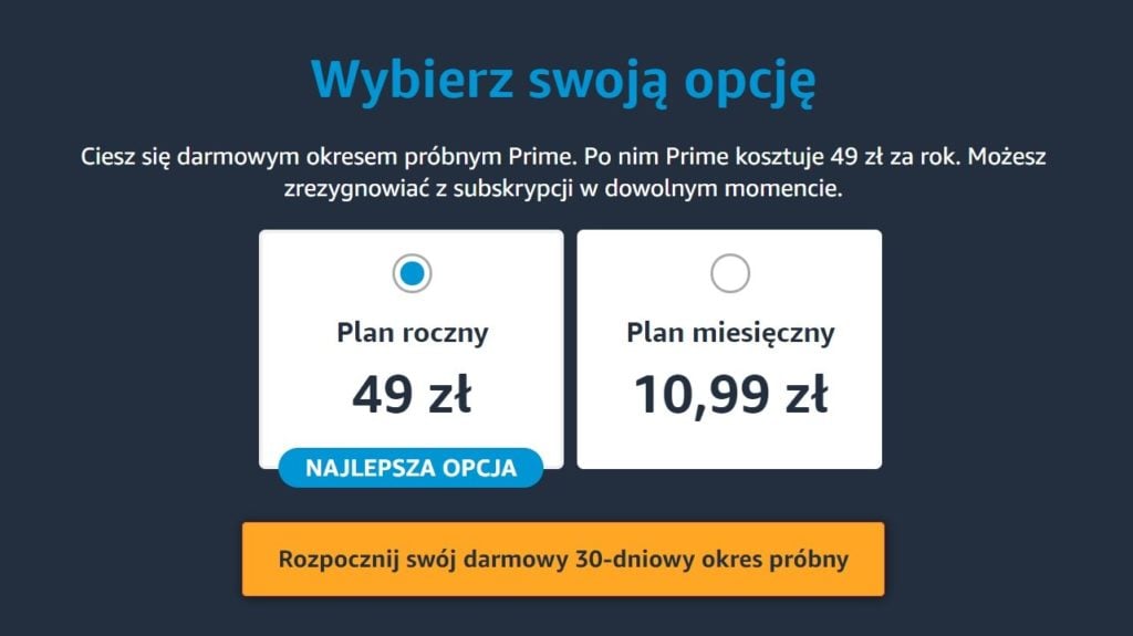 Ceny Amazon Prime