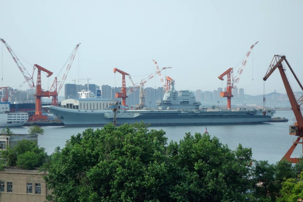 chińska marynarka wojenna lotniskowiec shandong