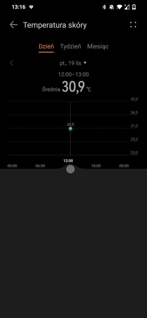 Huawei Watch GT 3 Elite aplikacja temperatura skóry