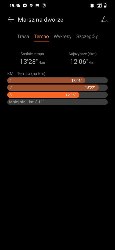 Huawei Watch GT 3 Elite aplikacja tempo