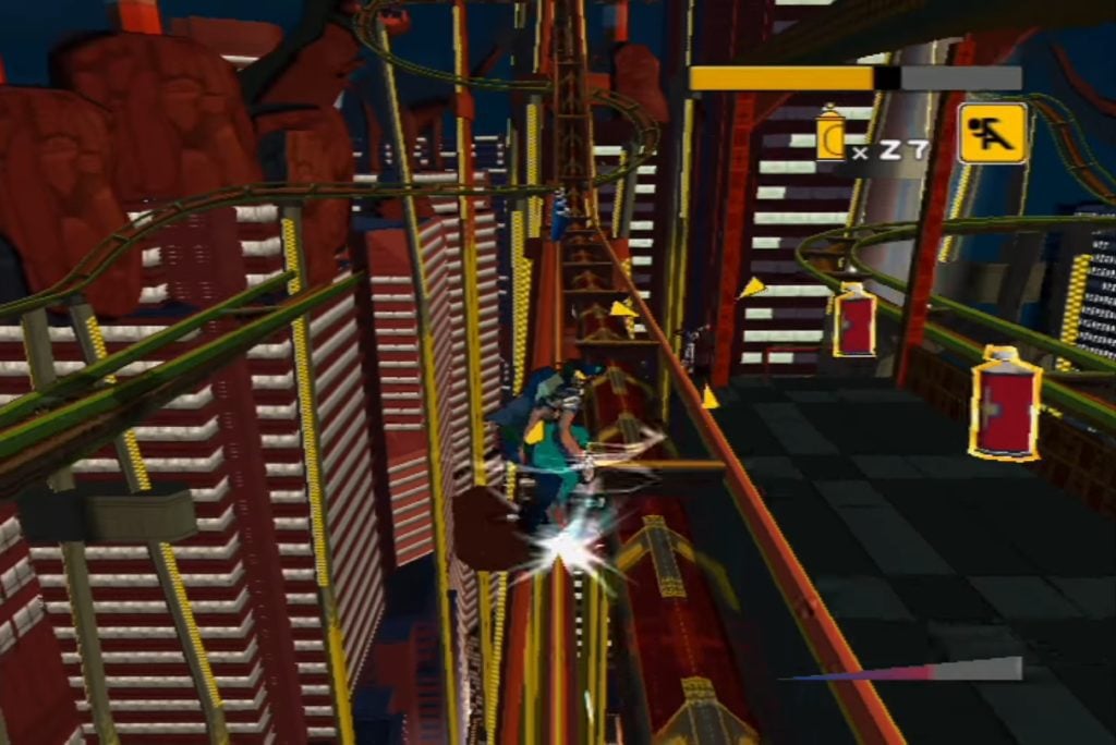 Screenshot z gry Jet Set Radio Future